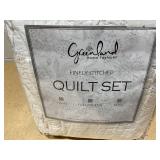 Greenland Home Quilt Set, Full/Queen, 2-Piece, Machine Washable, White Greenland Home Quilt Set, Full/Queen, 2-Piece, Machine Washable, White