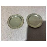 LOT OF 2 - Classic Candle base - Gold brass LOT OF 2 - Classic Candle base - Gold brass