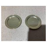 LOT OF 2 - Classic Candle base - Gold brass LOT OF 2 - Classic Candle base - Gold brass