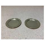LOT OF 2 - Classic Candle base - Gold brass LOT OF 2 - Classic Candle base - Gold brass