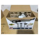 T-fal Secure Aluminum Initiatives 12-PSI Pressure Cooker Cookware, 6-Quart, Siver T-fal Secure Aluminum Initiatives 12-PSI Pressure Cooker Cookware, 6-Quart, Siver