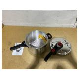 T-fal Secure Aluminum Initiatives 12-PSI Pressure Cooker Cookware, 6-Quart, Siver T-fal Secure Aluminum Initiatives 12-PSI Pressure Cooker Cookware, 6-Quart, Siver