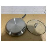 GreenPan x Bobby Flay Stainless Steel 12” Frying Pan Skillet with Glass Lid GreenPan x Bobby Flay Stainless Steel 12” Frying Pan Skillet with Glass Lid