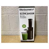 Elite Gourmet EJX600 Compact Small Space-Saving Masticating Slow Juicer Cold Press Juice Extractor, Nutrient and Vitamin Dense, BPA-Free Tritan, Easy to Clean, 16 oz Juice Cup, Charcoal Grey Elite Gourmet EJX600 Compact Small Space-Saving Masticating Slow Juicer Cold Press Juice Extractor, Nutrient and Vitamin Dense, BPA-Free Tritan, Easy to Clean, 16 oz Juice Cup, Charcoal Grey