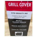 Char-Griller Gravity Fed Cover 64-in W x 62-in H Black Charcoal grill Cover Model # 9875 Char-Griller Gravity Fed Cover 64-in W x 62-in H Black Charcoal grill Cover Model # 9875
