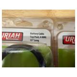 Uriah Lot of 5 - Battery Cable Top post, 4 AWG 15" Long Uriah Lot of 5 - Battery Cable Top post, 4 AWG 15" Long