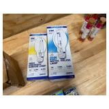 Lot of electrical items and various light bulbs Lot of electrical items and various light bulbs