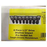 Powerbuilt 8 Piece 1/2" Drive Shallow Impact Set (084256.30) Powerbuilt 8 Piece 1/2" Drive Shallow Impact Set (084256.30)