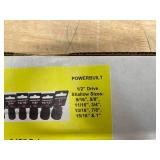 Powerbuilt 8 Piece 1/2" Drive Shallow Impact Set (084256.30) Powerbuilt 8 Piece 1/2" Drive Shallow Impact Set (084256.30)
