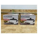 Lot of 2 -  BLACK+DECKER Rice Cooker 14-Cup (Cooked) with Steaming Basket, Removable Non-Stick Bowl, White Lot of 2 -  BLACK+DECKER Rice Cooker 14-Cup (Cooked) with Steaming Basket, Removable Non-Stick Bowl, White