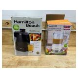 Lot of 2 - Hamilton Beach HealthSmart Juicer Machine (67801) and Brentwood Appliances FP-549W 3-Cup (White) Food Processor Lot of 2 - Hamilton Beach HealthSmart Juicer Machine (67801) and Brentwood Appliances FP-549W 3-Cup (White) Food Processor