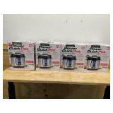 Lot of 4 - Power XL Pressure Cooker 6 qt Black Quick Pot Lot of 4 - Power XL Pressure Cooker 6 qt Black Quick Pot