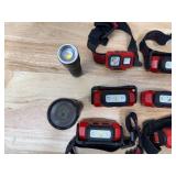 Lot of many Milwaukee Headlamps and Flash Lights Lot of many Milwaukee Headlamps and Flash Lights