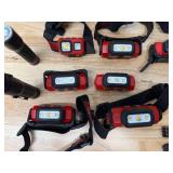Lot of many Milwaukee Headlamps and Flash Lights Lot of many Milwaukee Headlamps and Flash Lights