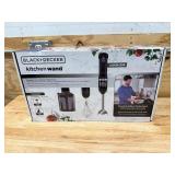 BLACK+DECKER Kitchen Wand Cordless Immersion Blender, 3 in 1 Multi Tool Set, Hand Blender with Charging Dock, Whisk and Food Chopper, Black BLACK+DECKER Kitchen Wand Cordless Immersion Blender, 3 in 1 Multi Tool Set, Hand Blender with Charging Dock, Whisk and Food Chopper, Black