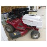 White Outdoor Riding Lawn Mower White Outdoor Riding Lawn Mower