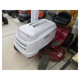 White Outdoor Riding Lawn Mower White Outdoor Riding Lawn Mower