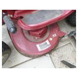 White Outdoor Riding Lawn Mower White Outdoor Riding Lawn Mower