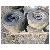 4 Duro Trailer Tires on 4-Hole Rims 4 Duro Trailer Tires on 4-Hole Rims