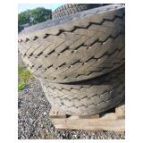 4 Duro Trailer Tires on 4-Hole Rims 4 Duro Trailer Tires on 4-Hole Rims