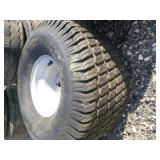 2 Carlisle Turfmaster Tires on Rims 2 Carlisle Turfmaster Tires on Rims