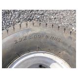 2 Carlisle Turf Saver Tires on Rims 2 Carlisle Turf Saver Tires on Rims