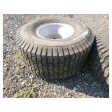 2 Carlisle Turf Saver Tires on Rims 2 Carlisle Turf Saver Tires on Rims