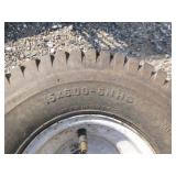 2 Carlisle Turf Saver Tires on Rims 2 Carlisle Turf Saver Tires on Rims