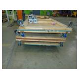 Five 4 foot x 8 foot Carts with Handles and Wheels