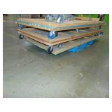 Five 4 foot x 8 foot Carts with Handles and Wheels