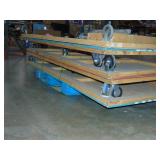 Five 4 foot x 8 foot Carts with Handles and Wheels