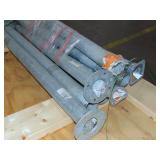 Five 4 foot x 8 foot Carts with Handles and Wheels