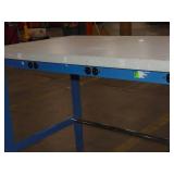 Adjustable Height Heavy Duty Steel  Bench 30x72 Inch with Power Strip