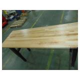 Gladiator 6 ft. Adjustable Height Birch Top Workbench