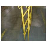 Collapsible Manhole Guard Rail, 33 in x 33 in x 3 1/2 ft, Steel, Yellow
