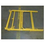 Collapsible Manhole Guard Rail, 33 in x 33 in x 3 1/2 ft, Steel, Yellow