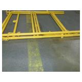 Collapsible Manhole Guard Rail, 33 in x 33 in x 3 1/2 ft, Steel, Yellow