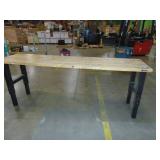 Gladiator 25x96 Inch Adjustable Height Heavy Duty Workbench With 1 Shelf