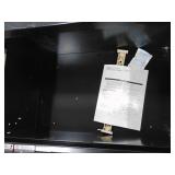 FireKing Lateral Fire-Resistant File Cabinet - 2 Drawer, Black