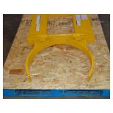 Vestil DGS-55-D Steel Deluxe Single Drum Gripper 55 Gallon 43-3/16 In x 28 In x 7-1/8 In 1500 Lb. Capacity, Yellow