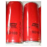 Baldwin BD103 - Engine Oil Filter Dual Flow Lube Spin on Used for Cummins Engines - Set of 4