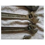 Mixed Lot of Crescent(Adjustable) Wrenches