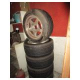 Set of 5 - 1996 Chevy Impala Rims with 4 Wheel Caps