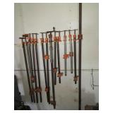 Mixed Lot of 14 Pipe Clamps