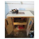 Router Table with Craftsman and Porter Cable Routers and Bits