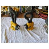 2 Piece Lot of DeWalt DW919 Heavy-Duty 18V Cordless Flexible Floodlight - Tool Only