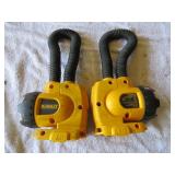 2 Piece Lot of DeWalt DW919 Heavy-Duty 18V Cordless Flexible Floodlight - Tool Only
