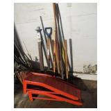 Mixed Lot of hand Tools and Car Ramps