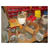 Large Lot of Nuts/Bolts and Assorted Hardware