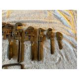 Vintage Pipe Wrenches and Hand Tools